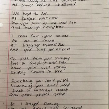 Year 10 Refugee Poems | Braeside School