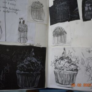 Drawn cupcakes