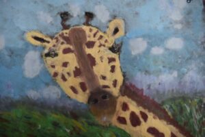 Painting of a giraffe