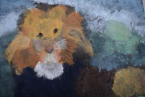 Painting of a lion