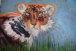 Painting of a tiger